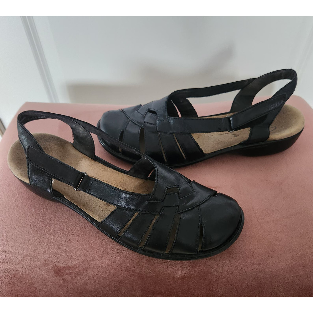 Clarks Bendables Women's Black  Slingback Sandals Size 10